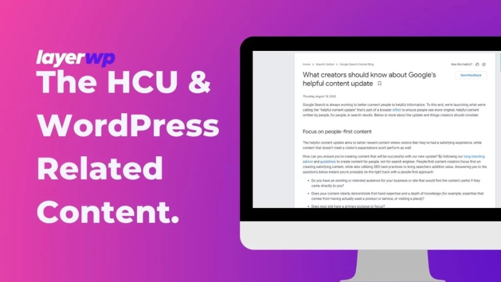 Google: The Helpful Content Update & WordPress-Related Content