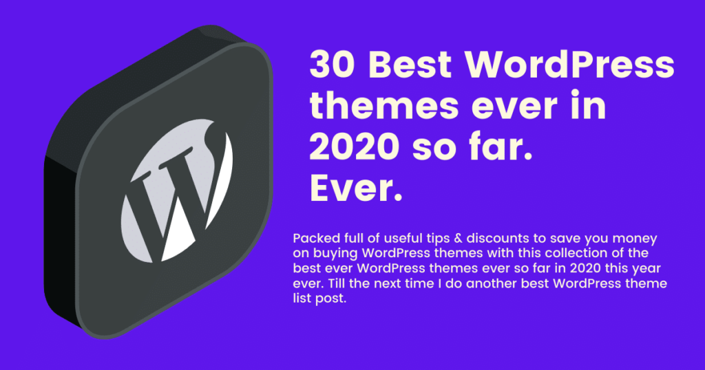 30 Best WordPress Themes 2020 Edition (Parody)