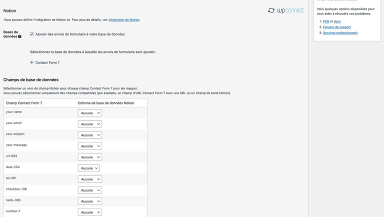 Contact Form 7 to Notion Integration