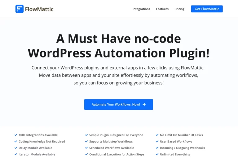 FlowMattic WordPress Automation Plugin