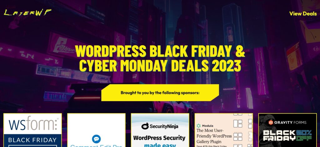 WordPress Black Friday 2023